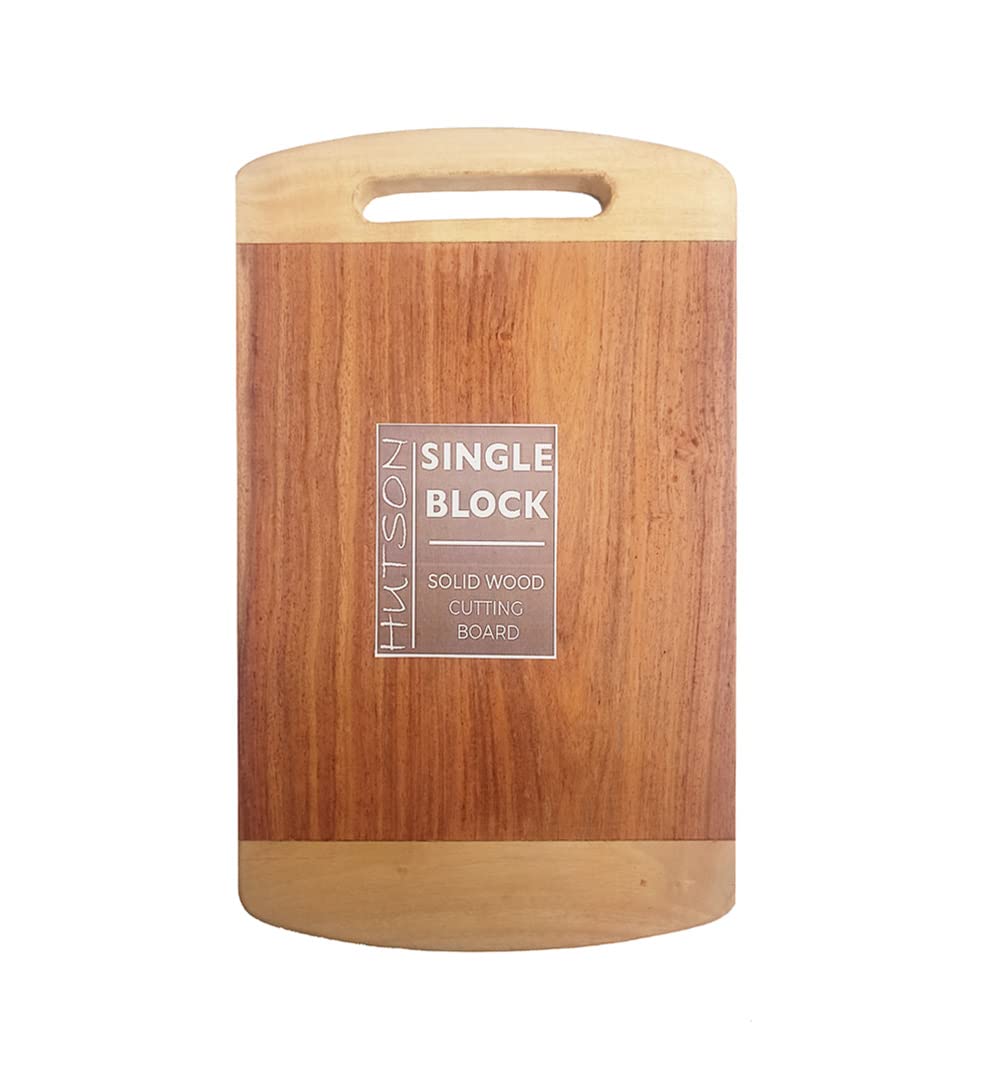 Hutson Large Natural Sheesham/Rosewood Chopping Cutting Board for Kitchen Vegetables, Fruits & Cheese, BPA Free, Eco-Friendly- (38 x 23 cm)