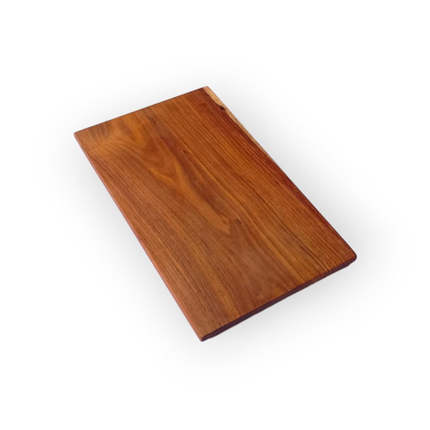 Teak Wood Chopping Board - Premium Solid Block, Large 15x9 Inches - Durable Kitchen Essential for Chopping, Cutting, and Carving - Moisture-Resistant(L)