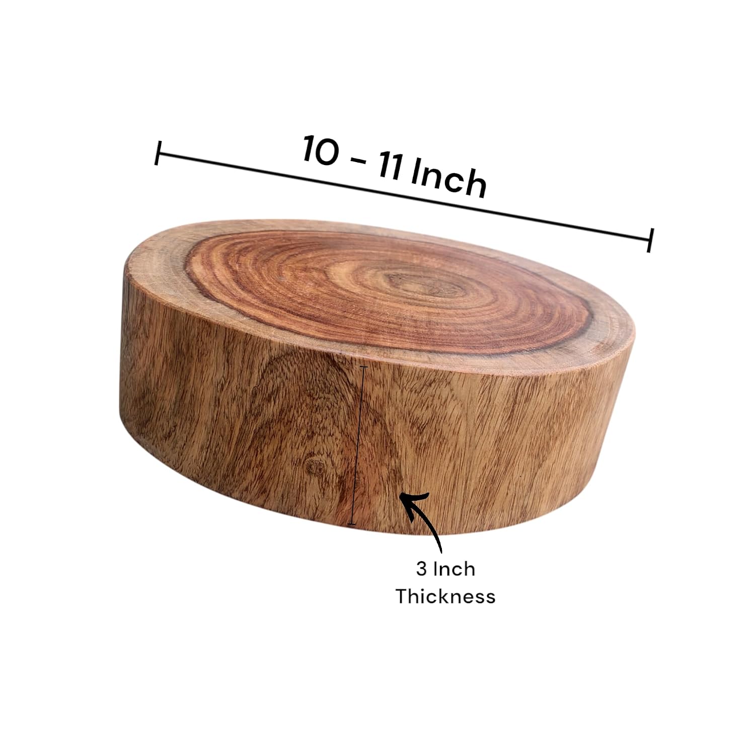 Hutson Indian Rosewood/Sheesham Wood Butcher Block Chopping Cutting Board (10-12 Inches) - End Grain