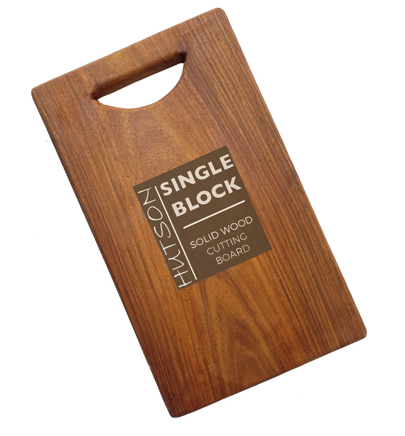 Hutson Natural Sheesham Wood Antibacterial & Reversible Kitchen Chopping Board 1 inch Thick – Anti-Skid, Knife-Friendly (Extra Thick - 15x10)