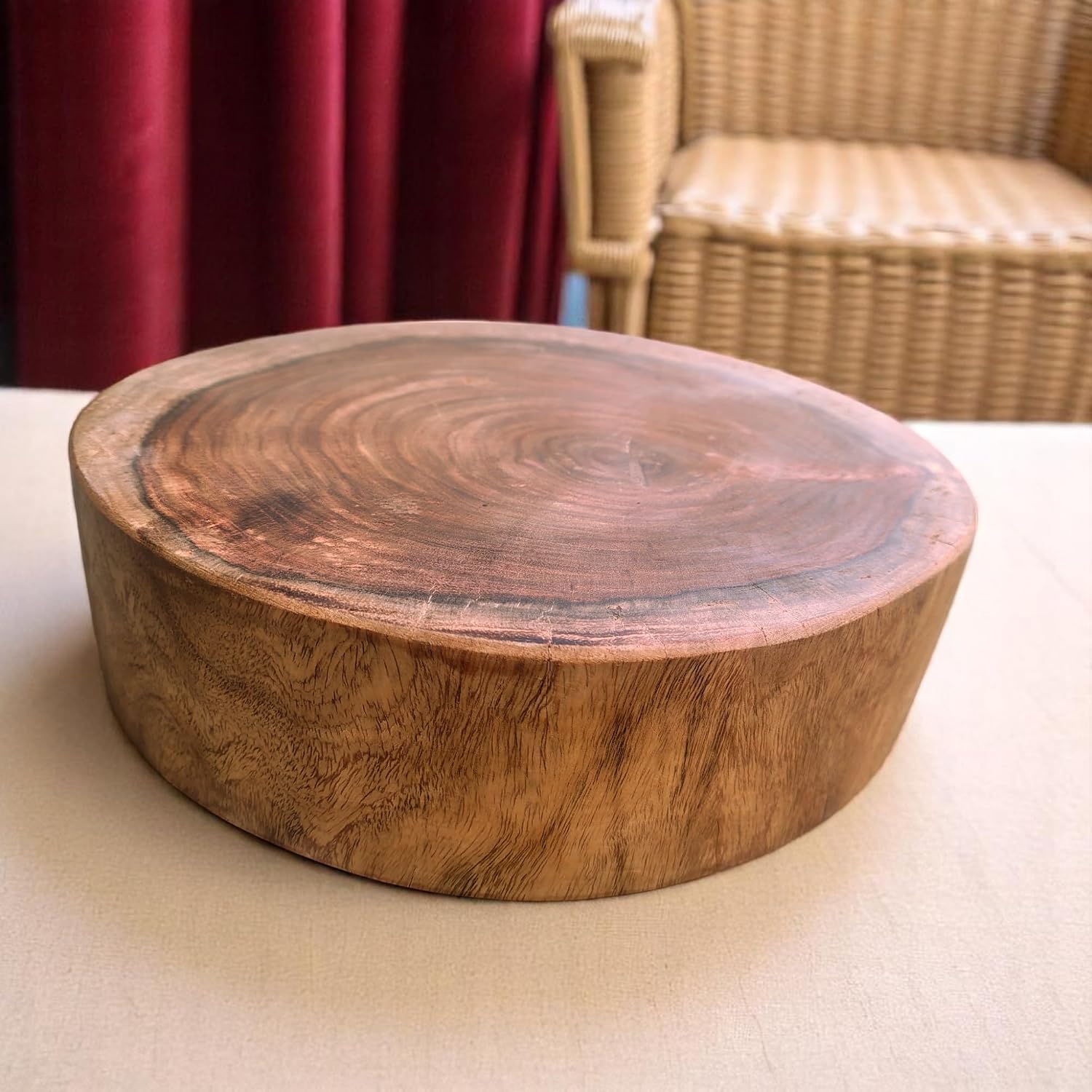 Hutson Indian Rosewood/Sheesham Wood Butcher Block Chopping Cutting Board (10-12 Inches) - End Grain